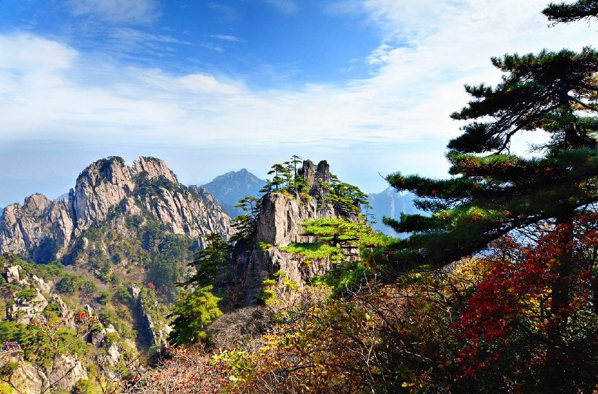 ▲聞名天下的黃山