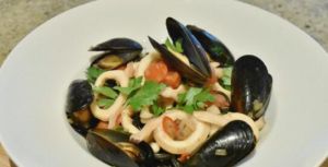 貽貝大蝦意面 貽貝大蝦意面