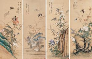 花鳥四軸圖