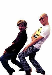 詹瑞文現場向炒螺明學習風騷姿勢