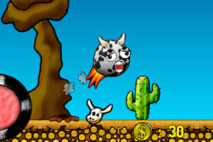 小遊戲《會飛的奶牛》