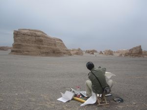 何先球 西北寫生