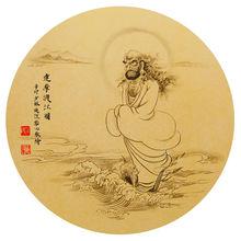 陳軍作品：達摩渡江圖