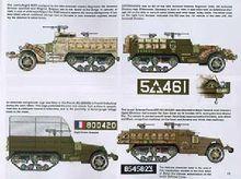 M3半履帶車的各種塗裝樣式