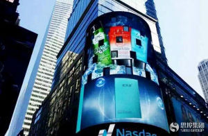 廣告登入美國紐約時代廣場