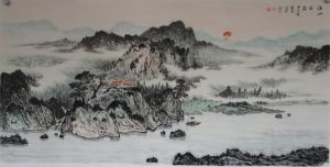 新金陵畫派山水畫家李學明（李小明） 國畫