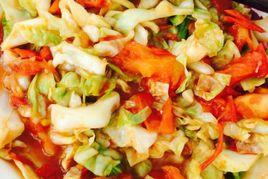 番茄炒包菜 番茄炒包菜