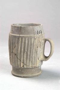 龍山文化條紋灰陶杯