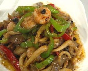 乾蔥雞菇炒蝦仁 乾蔥雞菇炒蝦仁