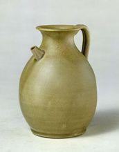 唐越窯青釉執壺