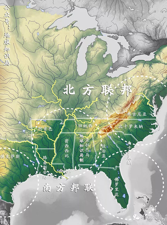 南方雖然地盤眾多 但如果沒有強大的交通配合 其實是各自為戰而且難以相互調度 海運被封鎖後則更糟糕 密西西比河是不夠的