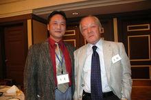 與日本畫泰斗上村淳之先生在創畫會畫展上