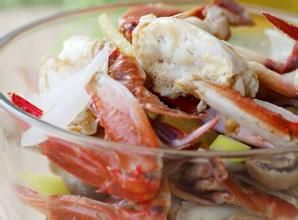 炒草菇花蟹 炒草菇花蟹