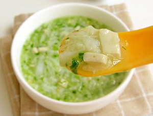 魚泥豆腐青菜粥