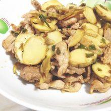 慈菇炒肉片