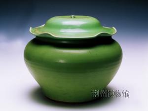 宋代青瓷荷葉蓋罐 宋代青瓷荷葉蓋罐
