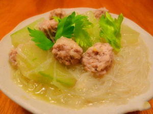 冬瓜冬粉豬肉丸