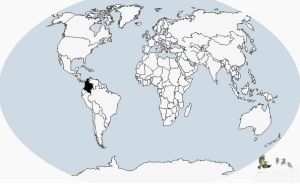 哥倫比亞鸊鷉原分布圖