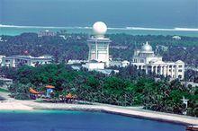 三沙警備區駐地永興島一角