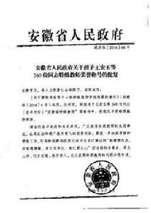 安徽省第十一批特級教師 安徽省第十一批特級教師