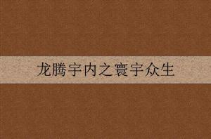 龍騰宇內之寰宇眾生 龍騰宇內之寰宇眾生
