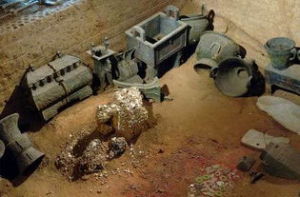 婦好墓繡跡 婦好墓繡跡