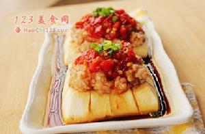 剁椒肉沫蒸豆腐 剁椒肉沫蒸豆腐