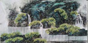 郝興起先生山水花鳥作品2