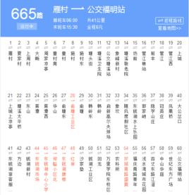 寧波公交665路 寧波公交665路