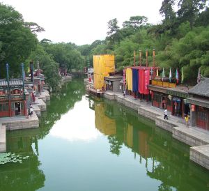 頤和園蘇州街風光