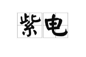 紫電[漢語詞語]