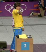 2012倫敦奧運會女子10米氣手槍決賽中