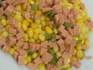 午餐肉炒玉米粒 午餐肉炒玉米粒