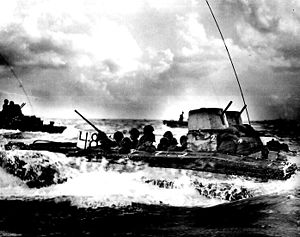 在天寧島戰役中，一輛美軍兩棲拖拉車正在乘載海軍陸戰隊員往該島登入 日期： 1944年6月 - 11月 地點： 太平洋馬里亞納群島及帛琉群島 結果： 美國獲勝   參戰方  美國美國  日本帝國 指揮官 切斯特·威廉·尼米茲理查蒙德·凱利·特納霍蘭·史密斯雷蒙德·阿姆斯·斯普魯恩斯羅伊·蓋格哈里·舒密特威廉·魯帕塔斯畢·梅拿 齊藤義次  †南雲忠一  †小澤治三郎角田覺治  †金城高階  †小畑英良 †緒方敬志  †井上貞夫久島龜三郎  † 傷亡 9,500人陣亡 63,000+人陣亡