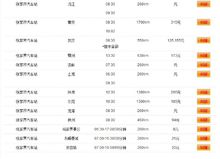 張家界汽車時刻表