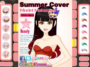 封面模特夏日彩妝 封面模特夏日彩妝