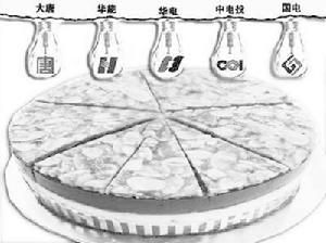 五大發電集團欲吃核電誘人“蛋糕”
