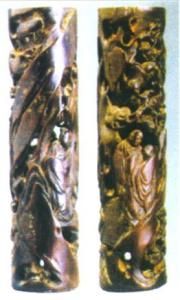 朱稚征竹雕殘荷洗 朱稚征竹雕殘荷洗