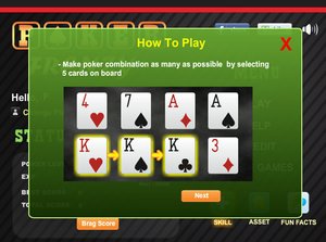 線上玩瘋狂的撲克小遊戲