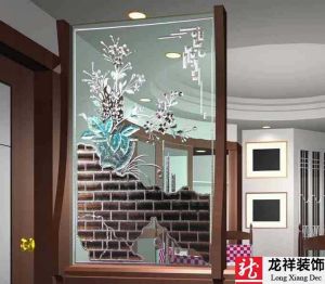 藝術玻璃屏風