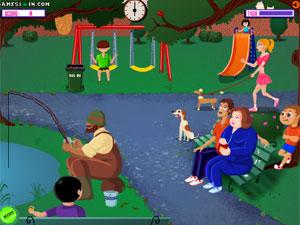 調皮小孩公園裡鬧 調皮小孩公園裡鬧