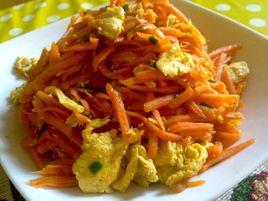 胡蘿蔔炒鴨蛋 胡蘿蔔炒鴨蛋