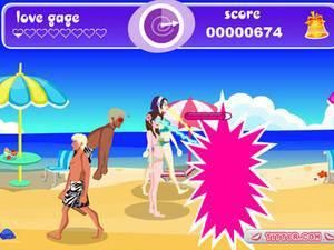 電眼美女沙灘版