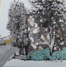 水墨風景寫生作品