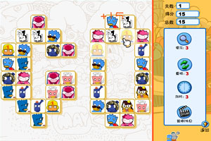 東方神娃連連看遊戲畫面