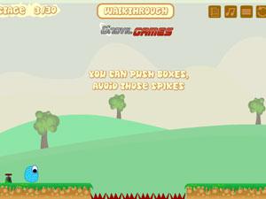 藍色小怪找寶箱 藍色小怪找寶箱