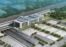 臨沂站改造工程鳥瞰圖