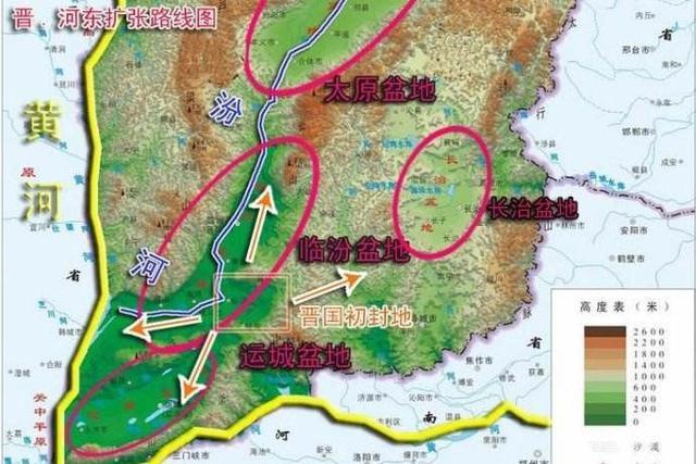 晉·河東擴張路線圖