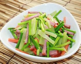 清炒蒜苗燒肉 清炒蒜苗燒肉