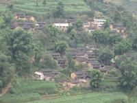 雲南省鳳慶縣勐佑鎮翁樂村村莊一角